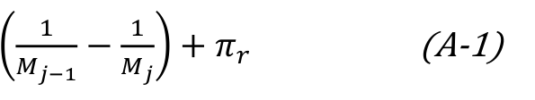 1 1 𝑀𝑗) + 𝜋𝑟 𝑀𝑗−1 − (A-1)